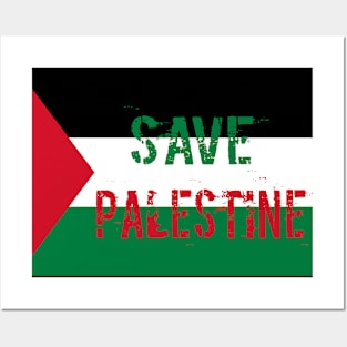 Save Palestine Artwork Flag Posters and Art